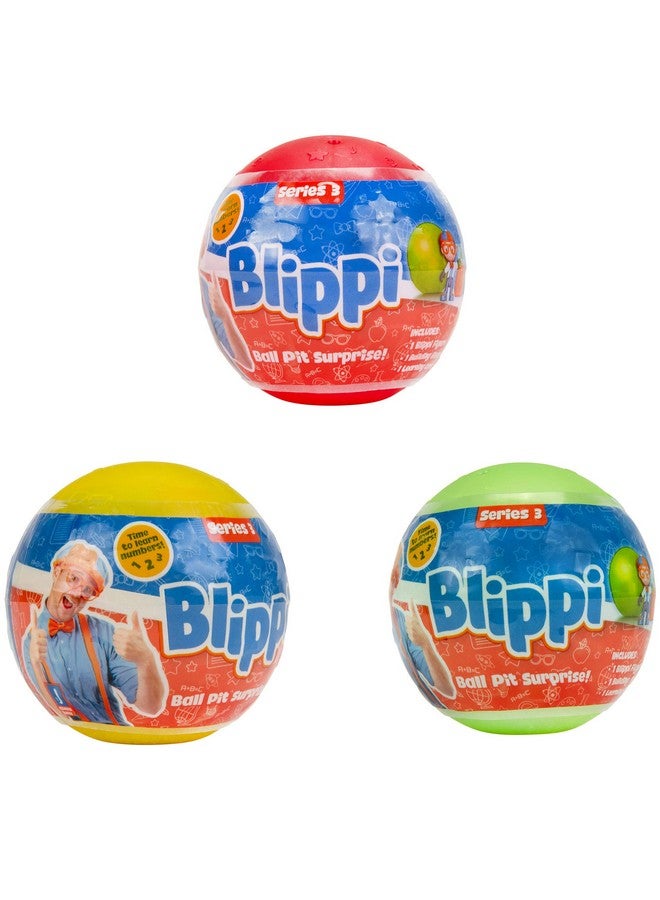 Blippi Blippi Ball Pit Surprise 3 Pack Bundle Learn Shapes and Numbers Toy Figures for Children and Toddlers - Image 2