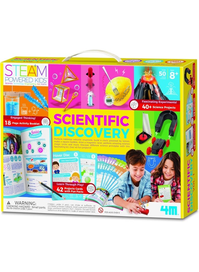 4M STEAM Powered Kids Scientific Discovery Bumper Pack – Multi‑Activity Science & Craft Kit Featuring Geological, Crystal, Magnet & Circuit Experiments – All‑in‑One STEM Learning Set Ages 5+ | 00-01711 - Image 1