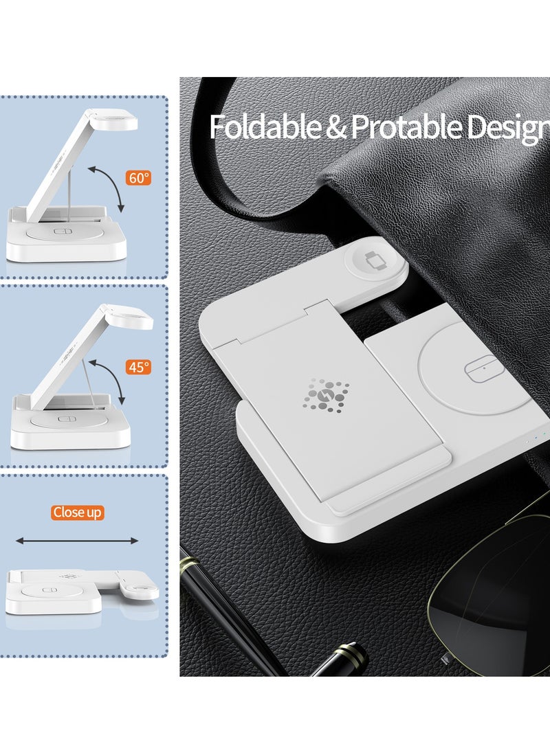 4 In 1 Charging Station,Foldable Fast Wireless Charger Dock Stand For Samsung Android Charging Station Multy Devices For Samsung Galaxy S23 S22 Ultra/S22+/S22/S21/S20/Z Flip 4/Z Fold 4, Galaxy Watch 6