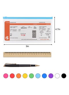EOOUT 32Pcs Poly Zip Envelope Reusable Envelopes 9 X 4.7 Inches A6 Size 10 Colors For Office Supplies  - Image 3