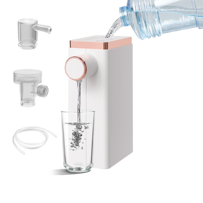 Instant Hot Water Dispenser and Dispenser - Fast Heating Device in Just 3 Seconds - Portable Electric Heater with Pull Out Hose from Bottle - Perfect for Office, Bedroom, Baby Bottle Prep - Image 1