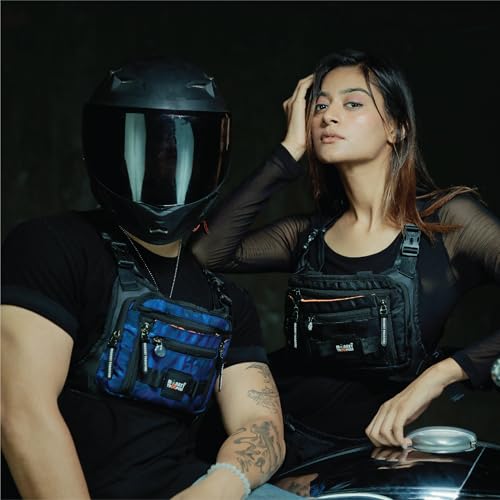 Monkey Troopers Torque Chest Bag, Unisex Harness with Magnetic, Strap Tank Mount, Touch-Sensitive Pocket & Adjustable Fit. Ideal for Biking, Hiking, Travel, Outdoor Adventures(Black) - Image 3