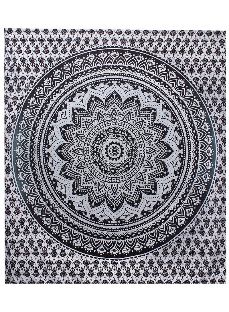 Eternally Classic White & Black Tapestry Length 200 x 150 Width CM - Image 1