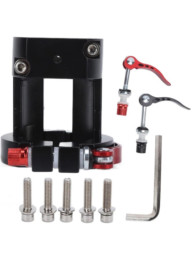 AMONIDA Rugged Lock, Practical Aluminum Alloy Electric Scooter Folding Clamp for Riding for Electric Scooters(Black) - Image 3