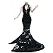 BLIJOLA Gorgeous Handmade Doll Dress Doll Clothes Evening Gown with Sequin Fashion Show Wedding Party Outfits for 115 inch Dolls Accessories Black - Image 2