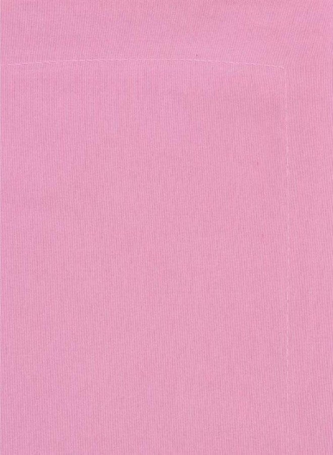 BELVOSTUM Homes 100% Microfiber Plain Solid Bedsheet for Single Bed with 1 Pillow Cover (Solid Pink, Single Bed) - Image 4