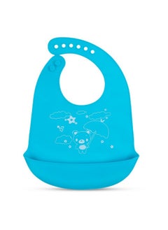 Baby Siliconebibs | Baby Bib For Feeding & Weaning Babies & Toddlers | Waterproof, Washable & Reusable|Non Messy Easy Cleaning, Adjustable Neckline With Buttons(Blue) - pzsku/ZFAF5ECC1877DC72195F1Z/45/_/1733730702/8e4e5f90-6c7f-4886-a467-e4181d5930b6