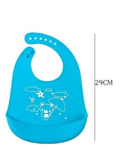 Baby Siliconebibs | Baby Bib For Feeding & Weaning Babies & Toddlers | Waterproof, Washable & Reusable|Non Messy Easy Cleaning, Adjustable Neckline With Buttons(Blue) - pzsku/ZFAF5ECC1877DC72195F1Z/45/_/1733730704/5a237880-b1b2-4925-824c-66258b68bbce