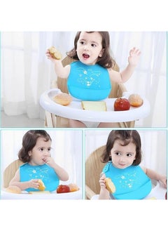 Baby Siliconebibs | Baby Bib For Feeding & Weaning Babies & Toddlers | Waterproof, Washable & Reusable|Non Messy Easy Cleaning, Adjustable Neckline With Buttons(Blue) - pzsku/ZFAF5ECC1877DC72195F1Z/45/_/1733730705/dde033a7-988e-49b8-a57f-293147416247