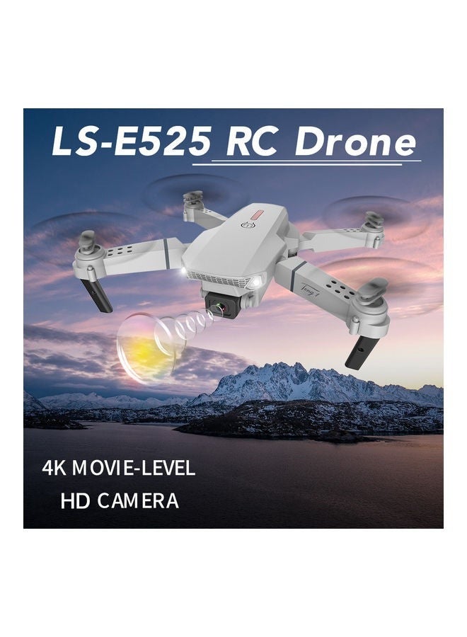 LS-E525 واي فاي FPV 4K كاميرا بدون طيار وضع بدون رأس كاميرا مزدوجة بدون طيار 3 بطاريات رمادي فضي مناسبة للمبتدئين والأطفال - Image 5