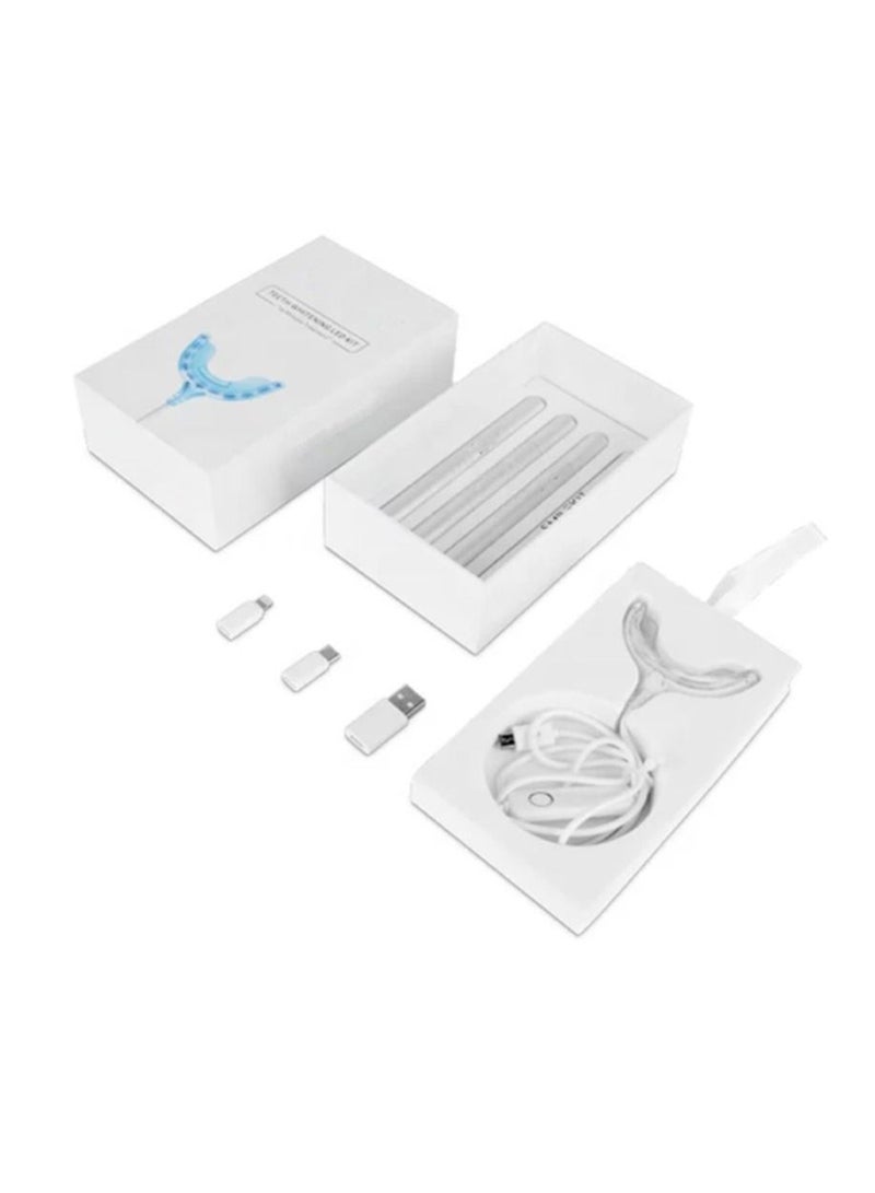 عام جل تبييض الأسنان مع مصباح LED معجل وعلبة تبييض الأسنان مع 4 أنواع من منافذ USB - Image 3