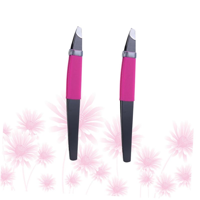 Stainless Steel Eyebrow Tweezers For Precise Grooming Shaping And False Eyelash Application - Image 3