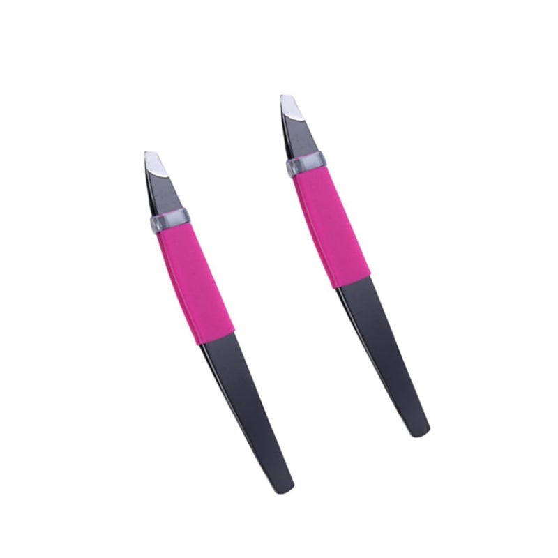 Stainless Steel Eyebrow Tweezers For Precise Grooming Shaping And False Eyelash Application - Image 2