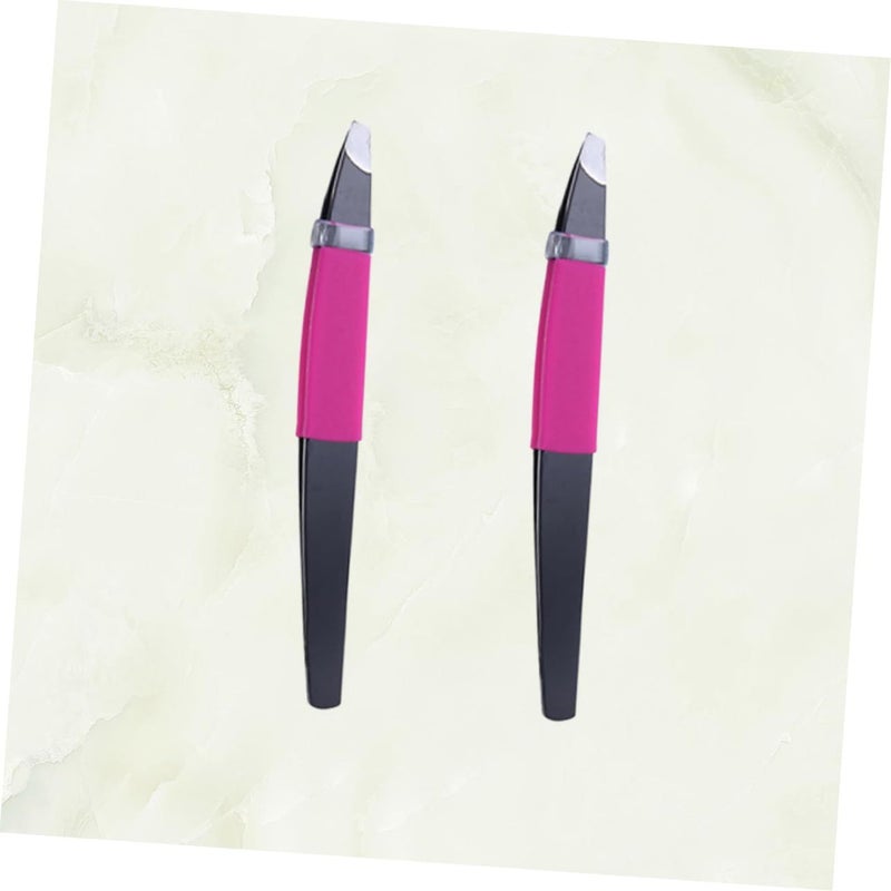 Stainless Steel Eyebrow Tweezers For Precise Grooming Shaping And False Eyelash Application - Image 4