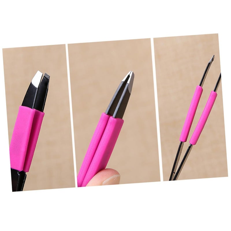 Stainless Steel Eyebrow Tweezers For Precise Grooming Shaping And False Eyelash Application - Image 5