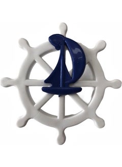 Children's Room Furniture Handle Cupboard Button Sailor's Helm Blue