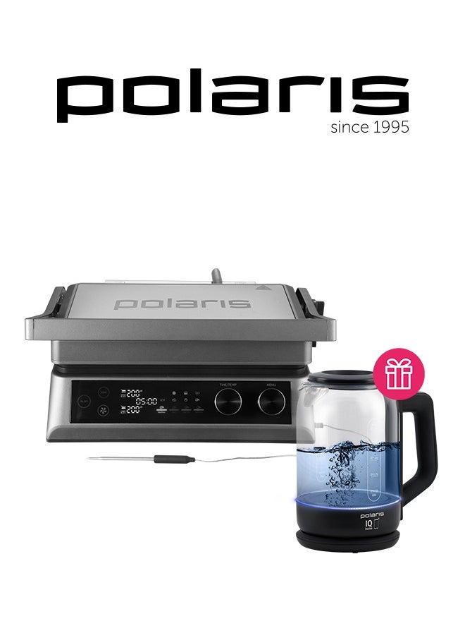 Polaris Polaris Electric Grill PGP 3010 SMOKELESS and Polaris Smart Electric kettle 1712 Wi-Fi IQ Home  - Image 1