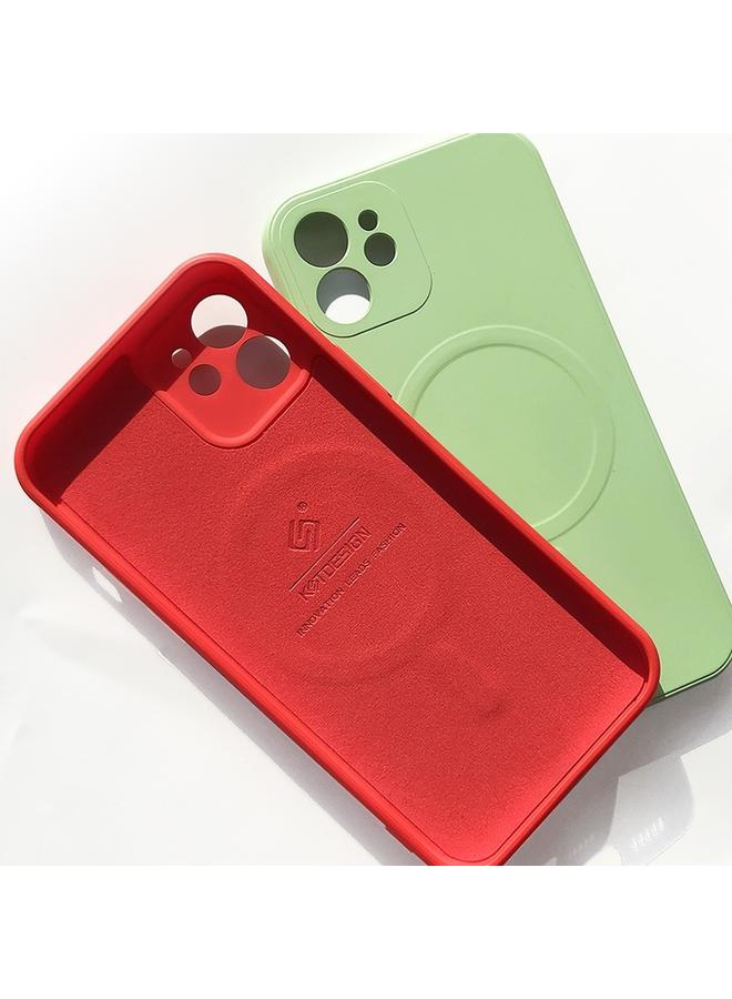 S-TOP Case For iPhone 12 Pro Max Liquid Silicone Full Coverage Magsafe Phone Case - Image 4