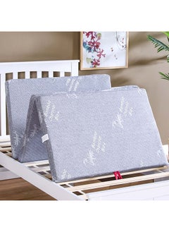 DANUBE HOME مرتبة فردية من هيوستن بامبو فوم قابلة للطي بملمس متوسط الصلابة باللون الرمادي الطبي 180x90x6 سم  - Image 1