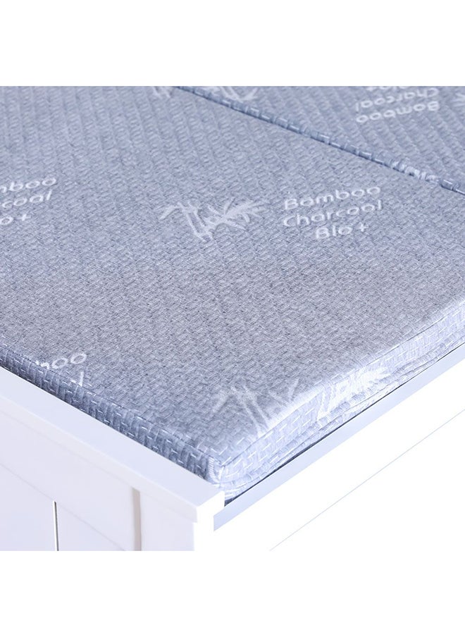 DANUBE HOME Houston Bamboo Foldable Foam Single Mattress Medium Firm Feel Ortho Medical Grey 180x90x6cm  - Image 2