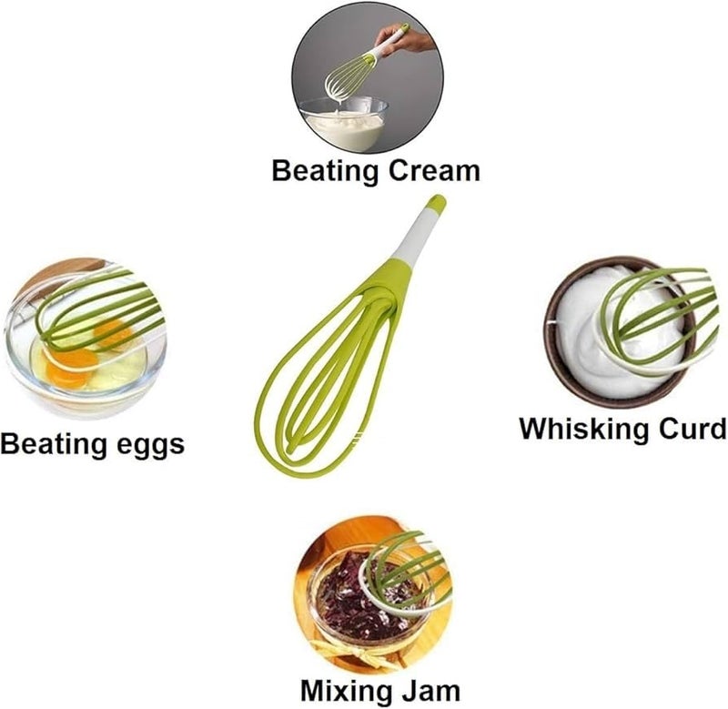 VOLTA INDIA Portable Handheld Plastic Whisk Beater Blender Lightweight Mixer Kitchen Whipping ToolPack of 2  - Image 4