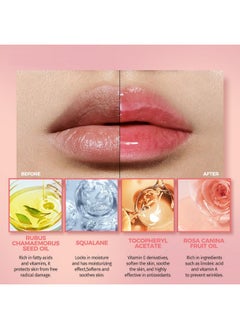 Gecomo Moisturizing Lip Oil, No-Sticky Tinted Lip Gloss For Dry Lips Lip Balm Lip Care, Shiny And Vegan Tinted Lip Gloss 0.16Oz - O5 Athena  - Image 3