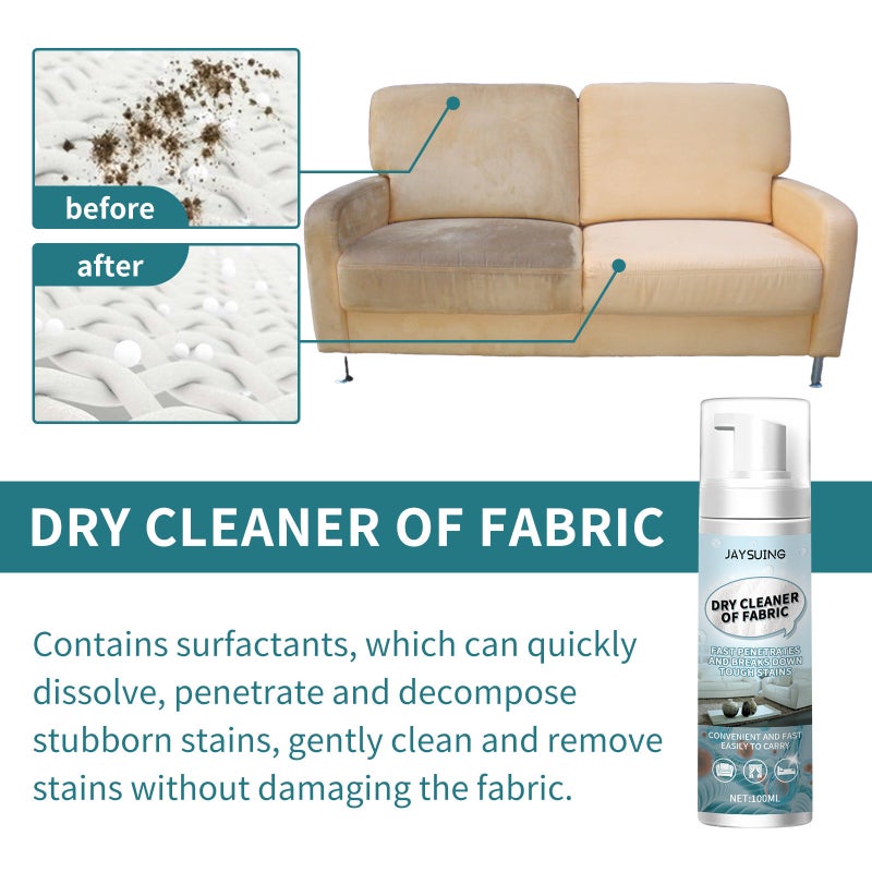 Jaysuing Foam Cleaner Clothes Cleaning Decontamination Dry Cleaning Carpet Curtain Sofa Water-Free Cleaning Agent - Image 3