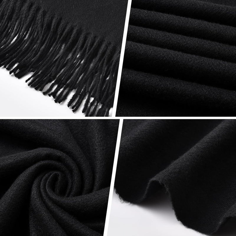 HZYH Women's Winter Scarf, Classic Pashmina Shawls and Wraps, Cashmere Feel Scarfs for Women, Long Scarves, Winter Warm Large Blanket Scarf for Outdoor, Travel - Image 5
