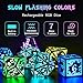 FONVGOGO Light Up DND Dice Set Rechargeable with Charging Case for Dungeons and Dragons Cool Unique LED Dice Set D and D 7 Color Polyhedral Role Playing RPG Dice for Tabletop DND Gifts Pumpkin RGB - Image 4