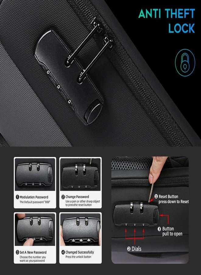 بانجي حقيبة ظهر للأعمال من بانج، حقيبة ظهر للكمبيوتر المحمول مزودة بمنفذ شحن USB، حقائب ظهر أنيقة للأعمال تناسب أجهزة الكمبيوتر المحمولة مقاس 15.6 بوصة، حقيبة ظهر للسفر للرجال والنساء - Image 3