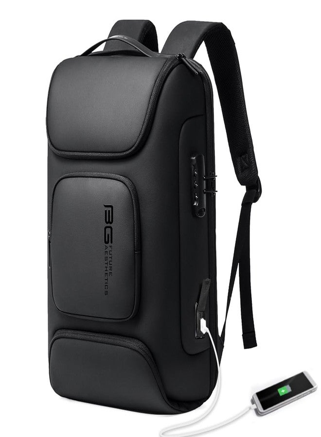 بانجي حقيبة ظهر للأعمال من بانج، حقيبة ظهر للكمبيوتر المحمول مزودة بمنفذ شحن USB، حقائب ظهر أنيقة للأعمال تناسب أجهزة الكمبيوتر المحمولة مقاس 15.6 بوصة، حقيبة ظهر للسفر للرجال والنساء - Image 1
