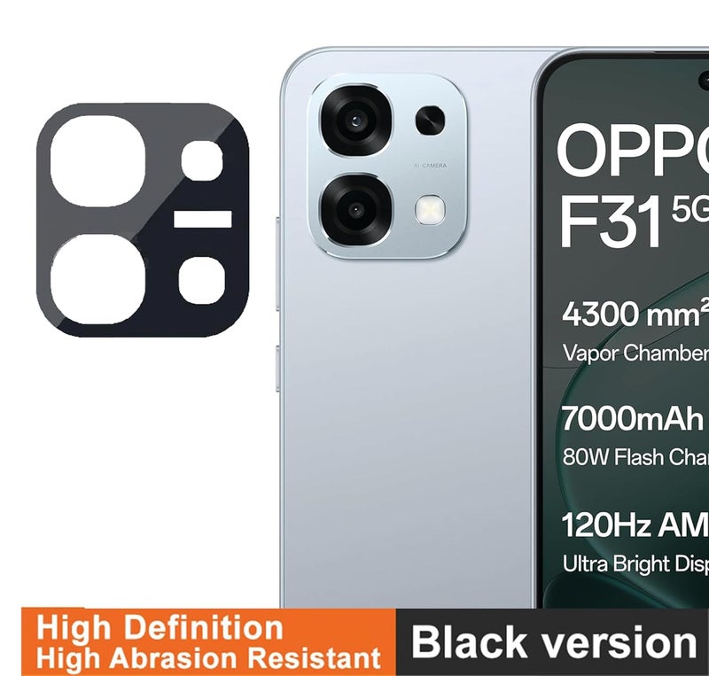 FabeKee For Oppo F31 5G Camera Lens Protector Tempered Glass HD Clear Lens Film (Black Version) - Image 2