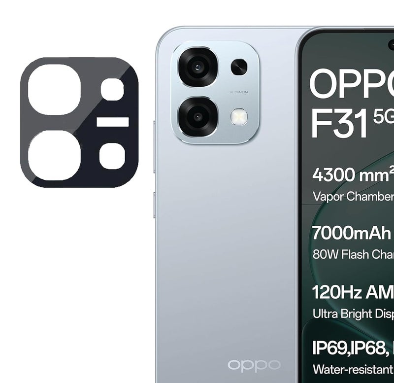 FabeKee For Oppo F31 5G Camera Lens Protector Tempered Glass HD Clear Lens Film (Black Version) - Image 1