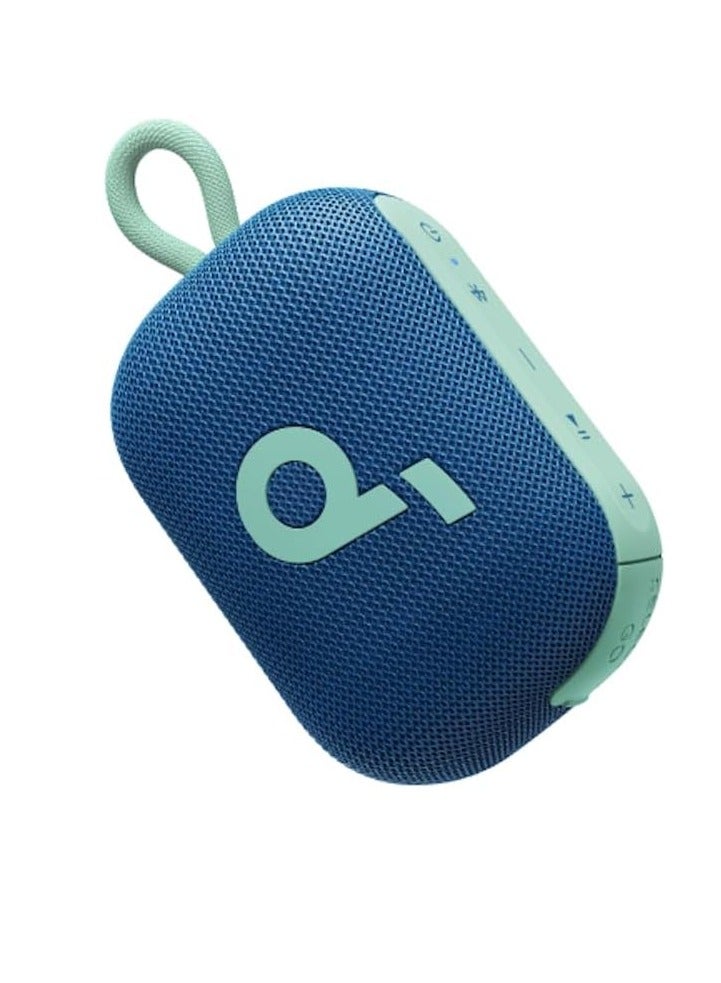 Select 4 Go Ultra Portable Bluetooth Speaker by Anker, 20H Playtime, IP67 Waterproof and Dustproof, Floatable, Customisable Pro EQ, Wireless Stereo Pairing, Ideal for Home, Outdoors, Hiking Blue