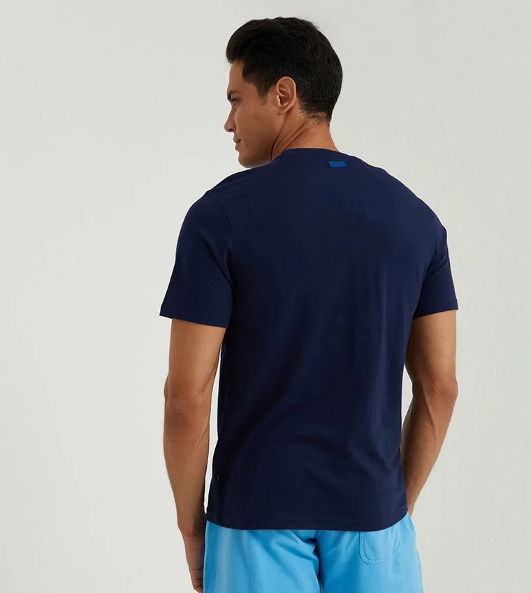 BEVERLY HILLS POLO CLUB  Logo Printed Short Sleeves T-Shirt for Men | Best Price UAE