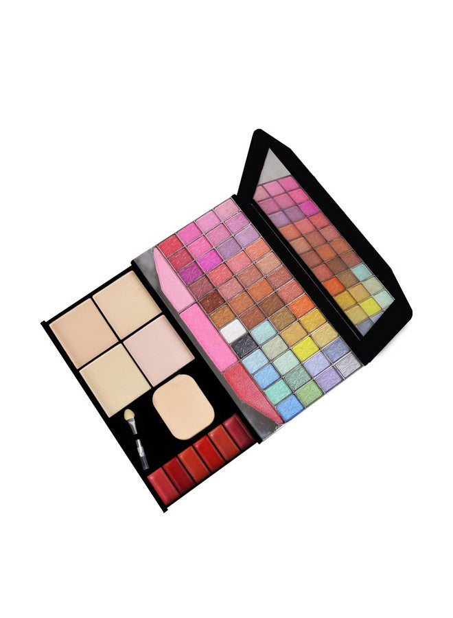 Adbeni Makeup kit With 30Color Eyeshadow,Blusher,Compact Powder,Lipgloss, Applicators and Puff &Mirror - Image 1