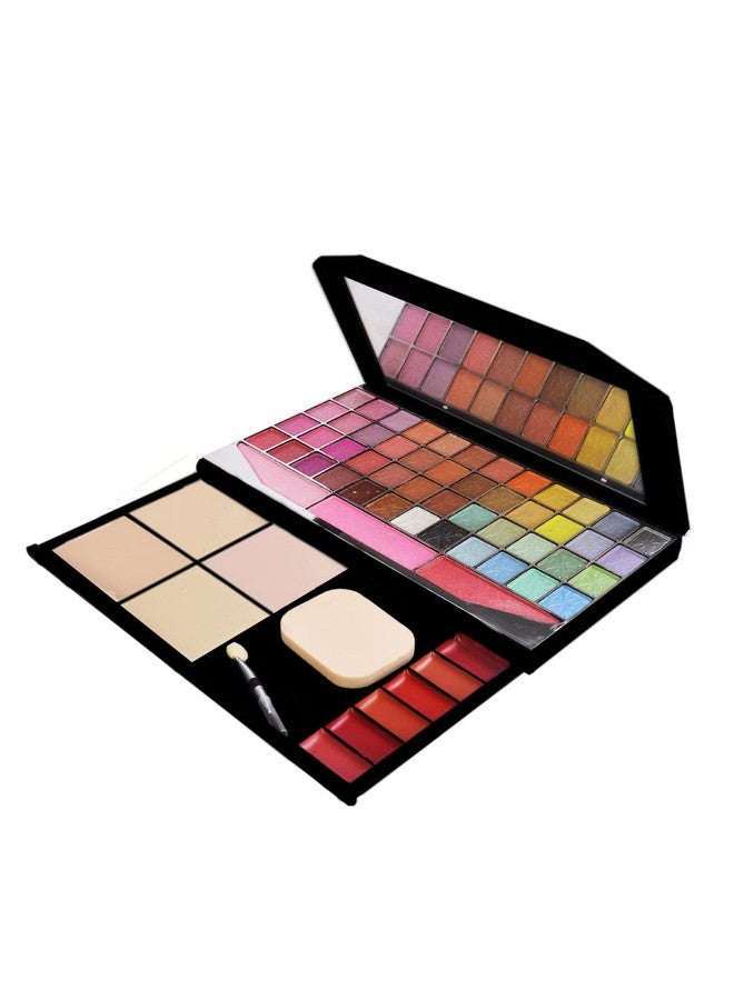 Adbeni Makeup kit With 30Color Eyeshadow,Blusher,Compact Powder,Lipgloss, Applicators and Puff &Mirror - Image 2