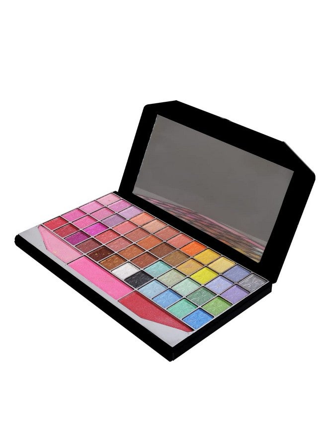 Adbeni Makeup kit With 30Color Eyeshadow,Blusher,Compact Powder,Lipgloss, Applicators and Puff &Mirror - Image 3