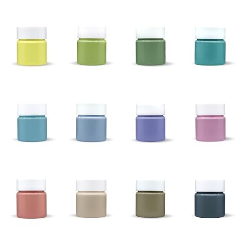 Flash Pastel Acrylic Colours-Rich Pigments Non Fading Non Toxic Acrylic Paint Set for Artists Professionals Students Hobby Painters (Set of 12 Colors-15 ml each, Multi) - Image 4