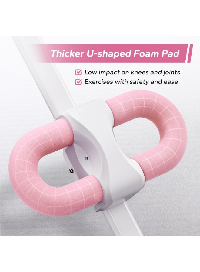 ميراتش جهاز تمارين البطن من ميراش، جهاز تدريب عضلات البطن قابل للتعديل لتمرين عضلات البطن في صالة الألعاب الرياضية المنزلية، قابل للطي، يحمي الركبة، جهاز تدريب عضلات البطن لتمرين عضلات المعدة - Image 4