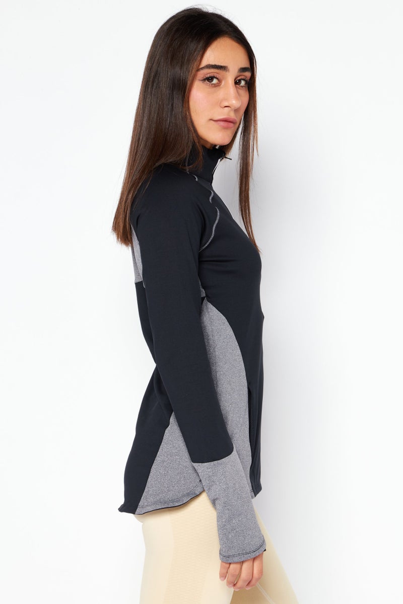 UNDER ARMOUR سويت شيرت رياضي نسائي بأكمام طويلة، متعدد الألوان - Image 2