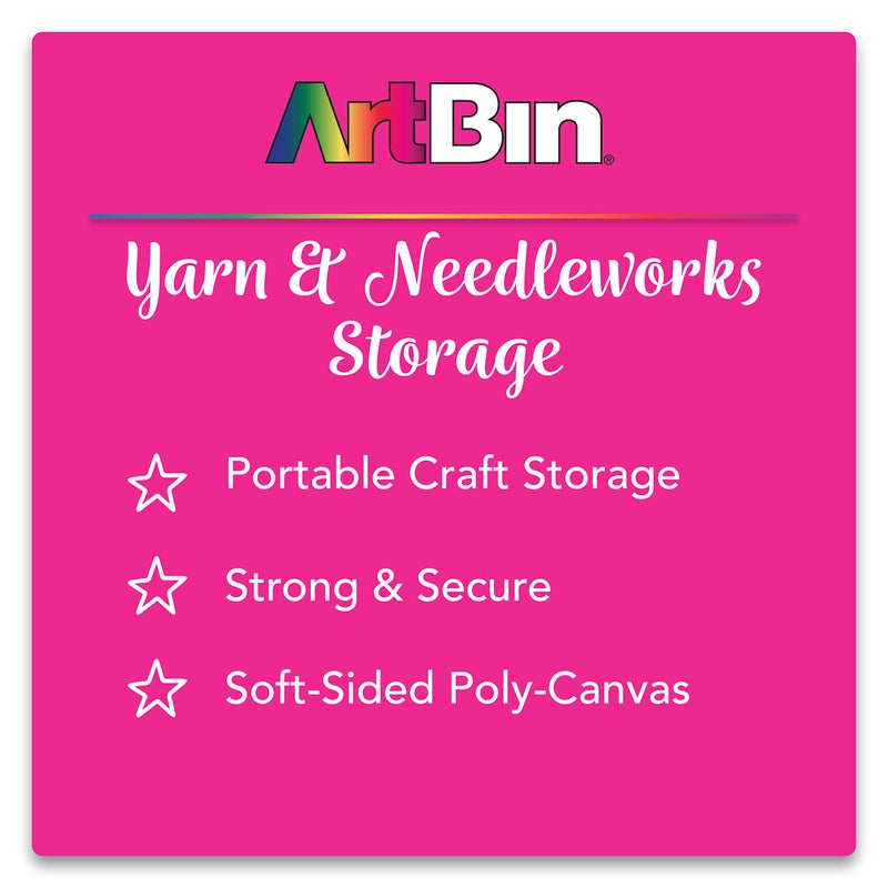 ArtBin 6932AB Hook & Needle Nook, Knitting & Crochet Organizer, [1] Plastic Storage Case, Translucent Periwinkle - Image 2