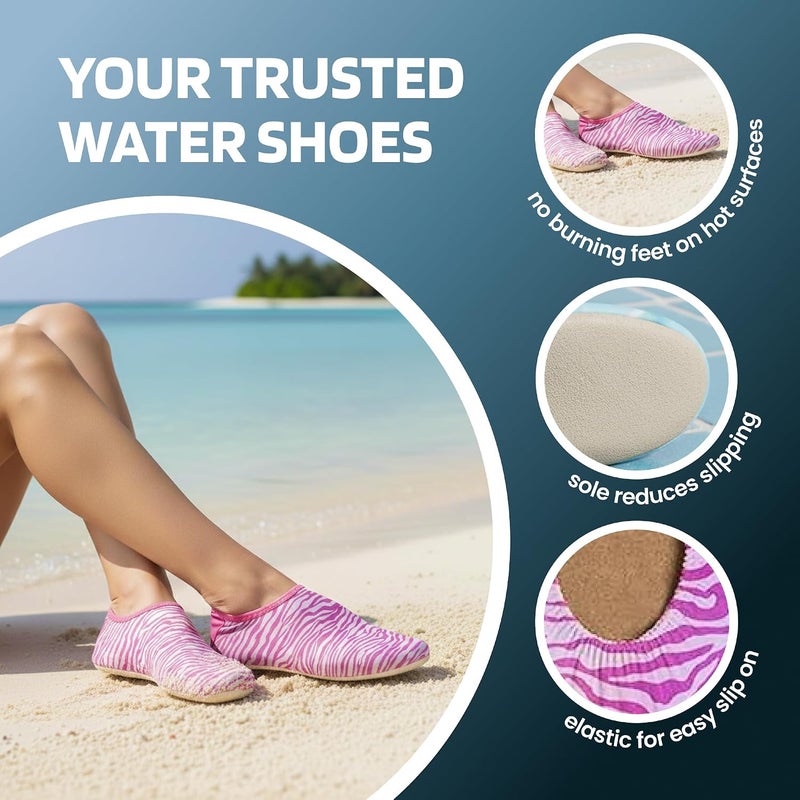 Slipstop water shoes for Women and Men - Quick-Dry Aqua Pool Socks Beach Shoes - Barefoot Shoes for Yoga, Indoor and outdoor activity - Black … - Image 2