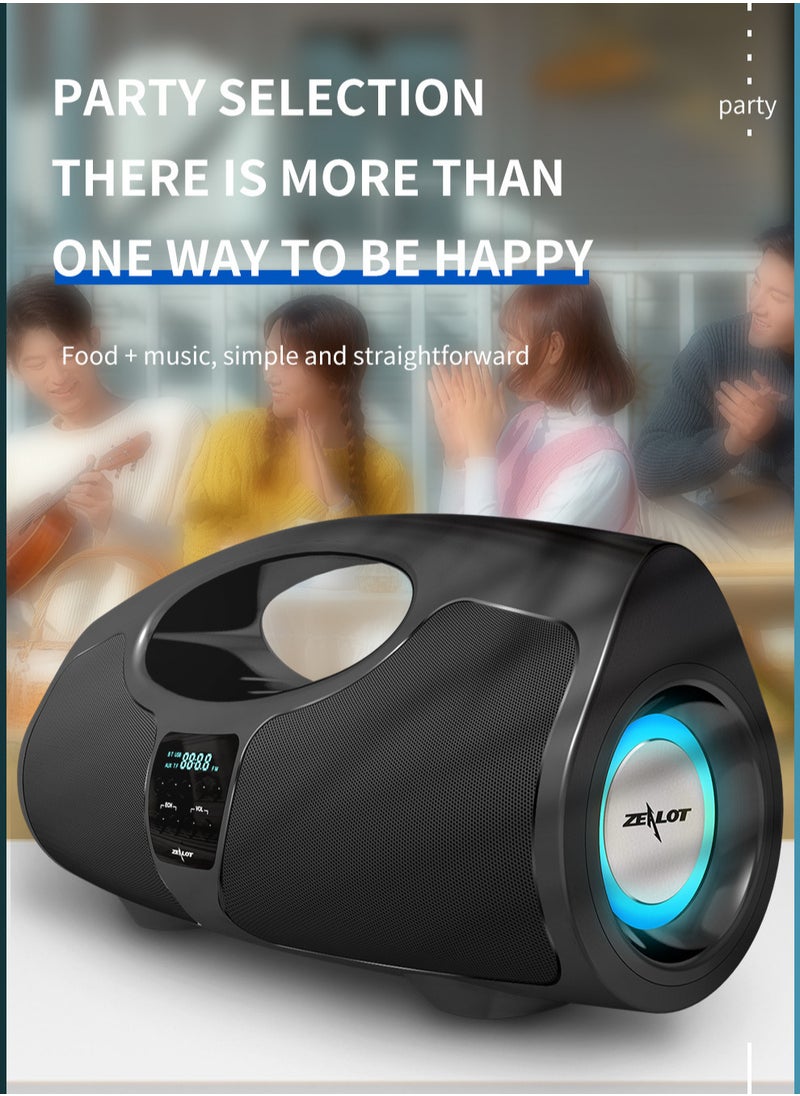 Zealot - Subwoofer Bluetooth Handheld Speaker K-song Wired Microphone - Image 1