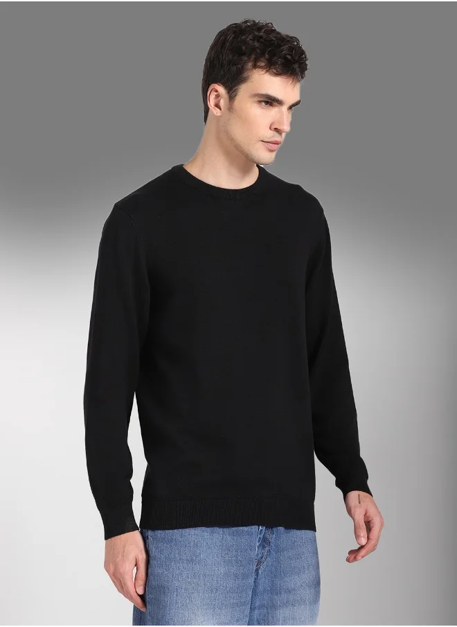 HIGH STAR Men Black Sweater