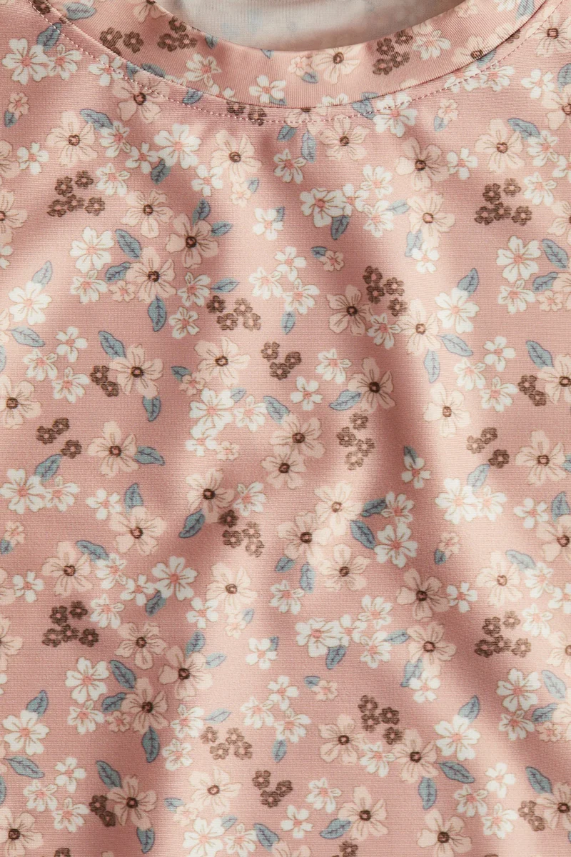 H&M UPF 50 frill-trimmed swim top