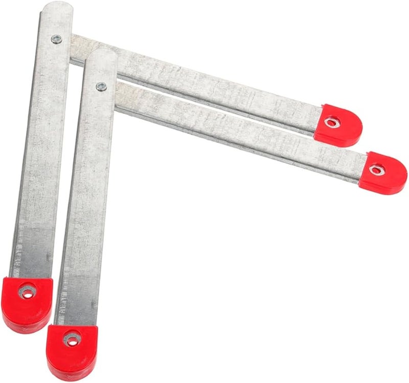 2 Sets Heavy Duty Folding Ladder Hinges Replacement Metal Tie Rods Accessories - Image 2