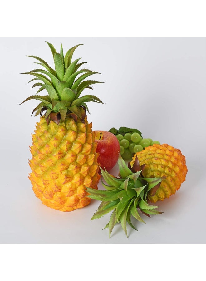 2 Pack Artificial Pineapple, Realistic Fake Fruit, 10.2" - Image 4