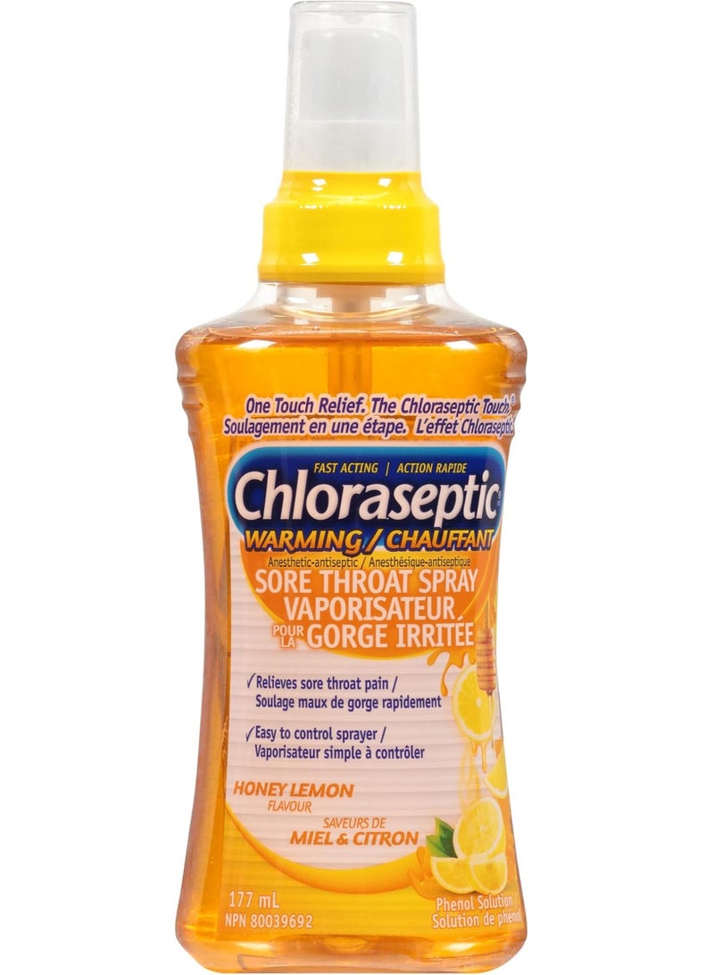 Chloraseptic Chloraseptic Warming Sore Throat Honey Lemon Spray 177 Ml