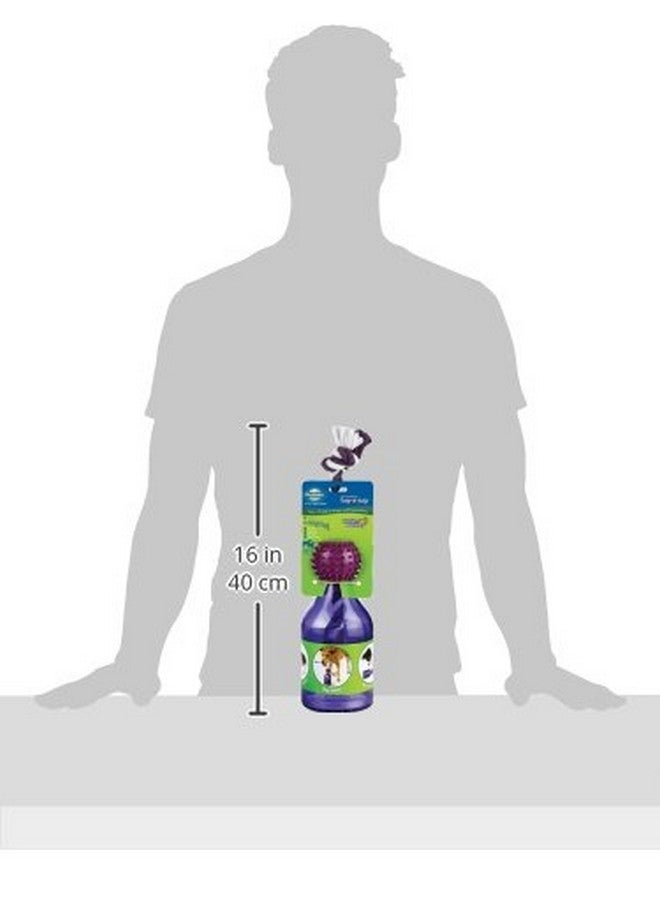 بيت سيف لعبة توزيع المكافآت للكلاب من PetSafe Busy Buddy Tug-A-Jug - تُبطئ عملية الأكل - سعة كوبين - تُقلل من قلق الانفصال - تُنظف الأسنان - سهلة الغسل - تُحفز الحواس المتعددة - أرجواني، مقاس M/L - Image 2